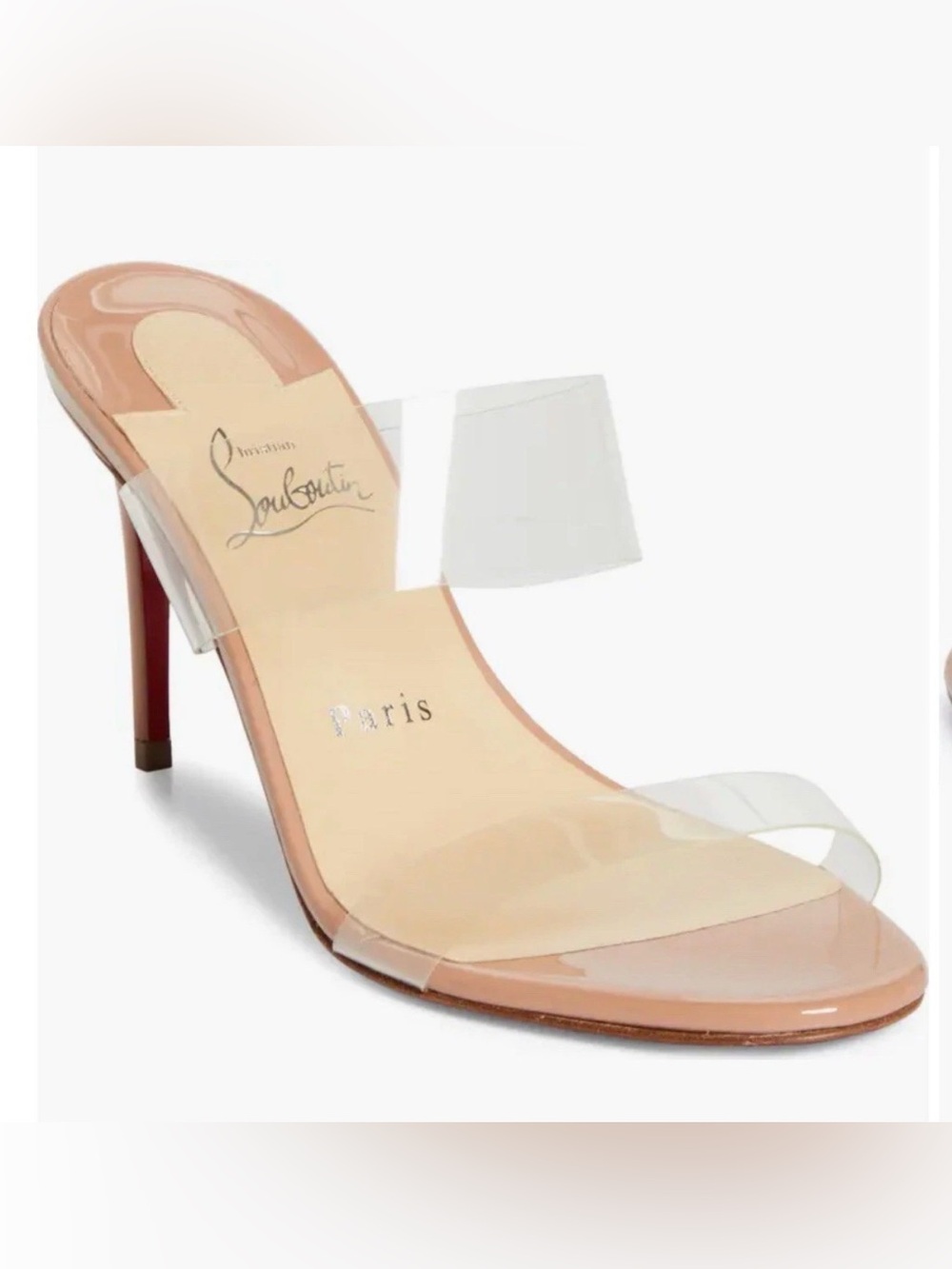 Christian Louboutin Mules Just Nothing 85MM Patent Leather Size EU 39.5 US 9.5